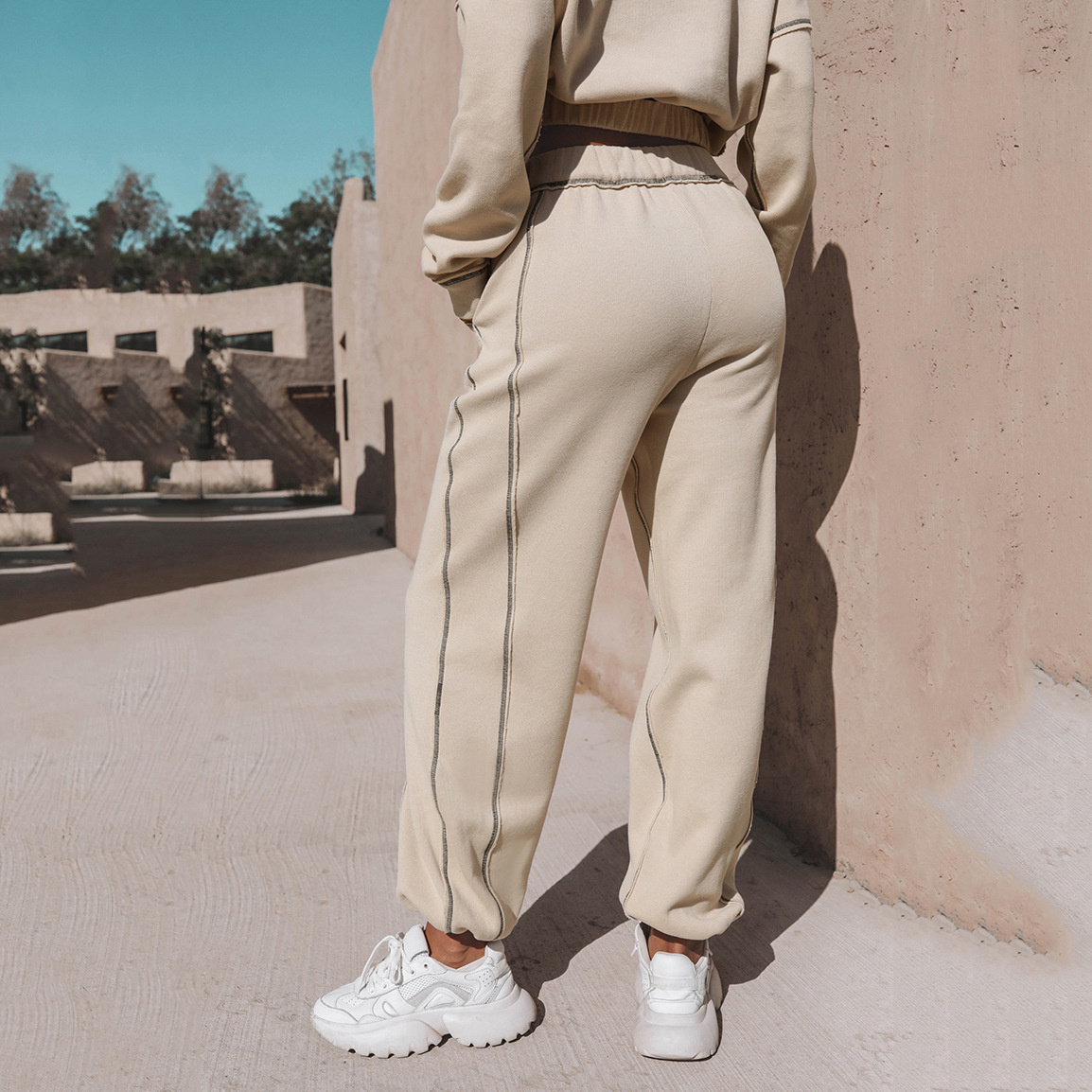 Free shipping designer hoodie for women Fashion long sleeved hoodie long pants minimalist sportswear set for women