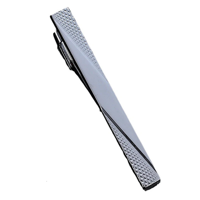 Metal Gold Color Tie Clip With Chain For Men Wedding Necktie Clasp Gentleman Ties Bar Pin Mens Accessories 250715