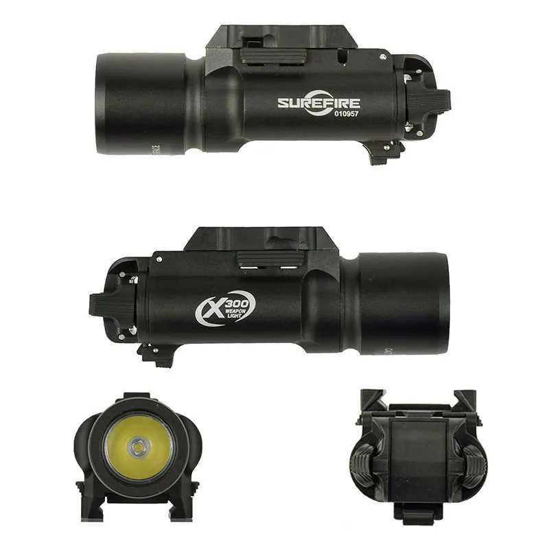 Tactical X300 Hunting XH35 Weapon Lights 1000 Lumens Weapon Scout Light Pistol Flashlight Mount Holster Adapter LampXJ250718