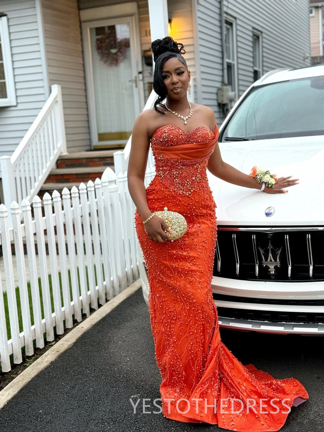 2025 African Aso Ebi Prom Dress Mermaid Prom Dresess Evening Formal Gown Sweetheart Beaded Lace Rhinestone Birthday Second Reception Gowns For Black W