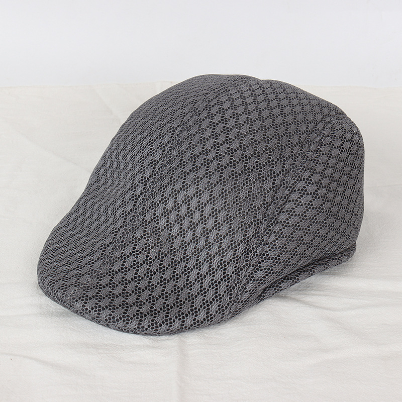 Spot supply: Plum blossom mesh duckbill hat, summer outdoor sun shading old man hat, mesh hat, middle-aged and elderly
