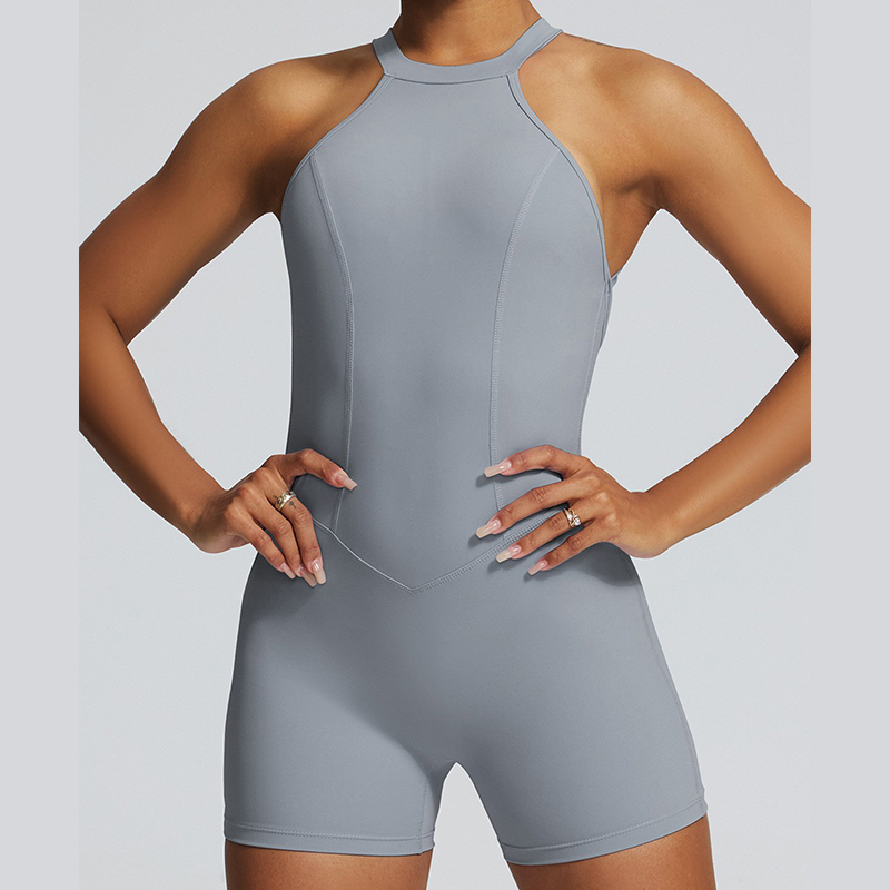 New one-piece yoga clothing peach buttocks one-piece pants fitness sportswear seamless yoga one-piece clothing