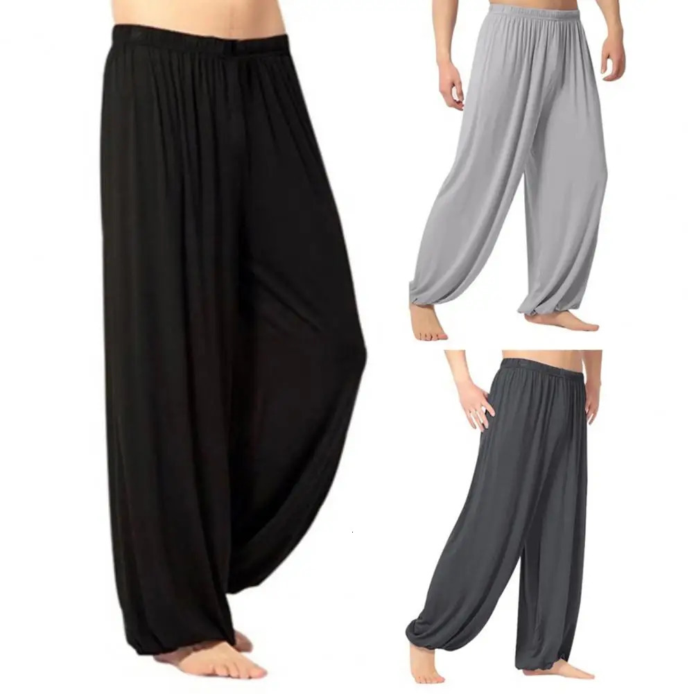 Women Men Harem Pants Modal Yoga Loose Long Belly Dance Boho Sports Wide Trousers Quick Dry Sweatpants Clothing 250714