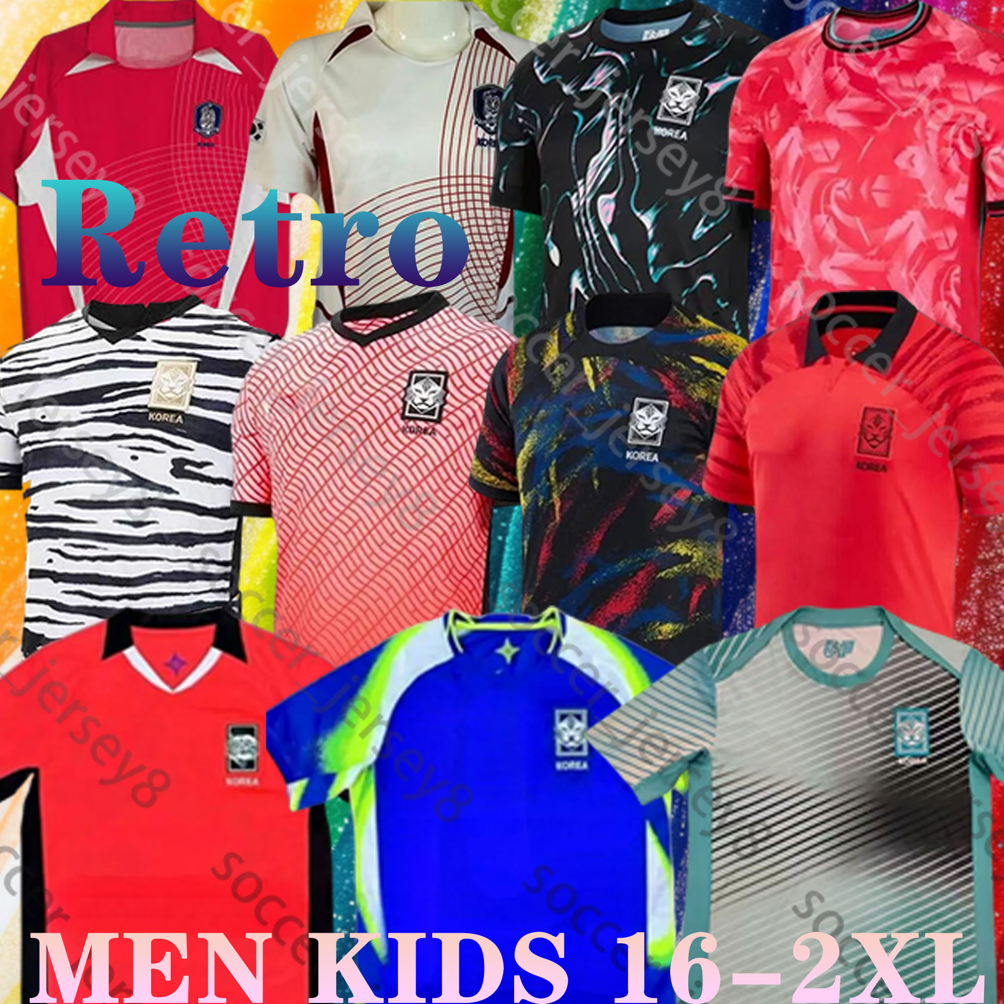 2025 2026 South Korea HEUNGMIN Retro 02 04 Soccer Jerseys SON MINJAE KANGIN GUESUNG INBUM HEECHAN HOME AWAY 24 25 MEN KIDS KIT FOOTBALL SHIRTS National Team red JAESUNG