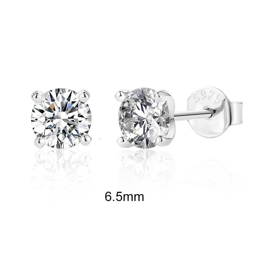 0.5-1.2 Carat D Color Moissanite Ear Stud Earrings For Women 925 Sterling Silver Sparkling Piercing Earring Fine Jewelry XJ250718