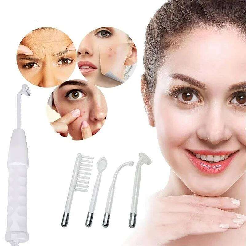 Portable High Frequency Electrodes Glass Tube for Facial Body Wand Acne Spot Wrinkle Removal Skin Care Beauty Tools