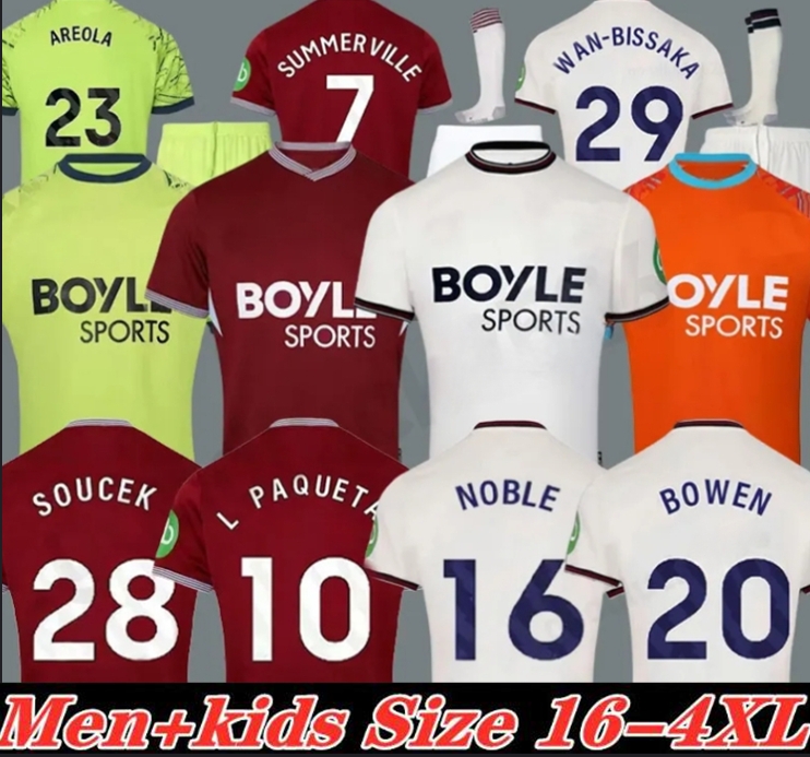 BOWEN FULLKRUG WEST HAMe 25 26 united Soccer Jerseys WARD-PROWSE 2025 2026 L.PAQUETA ANTONIO football shirt RODRIGUEZ home away black jersey Men