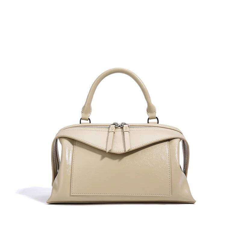 Crossbody women's pillow shoulder bag, leather high-end feeling, female office worker commuting handbag