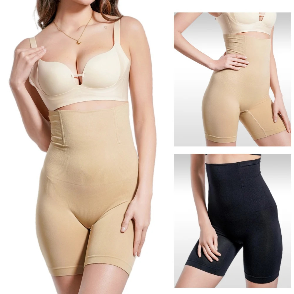 Women Shapewear High Waist Shorts Panties Slimming Underwear Tummy Control Hip Lift Safety Pants Ladies Mid Thigh Body Shaper 250712