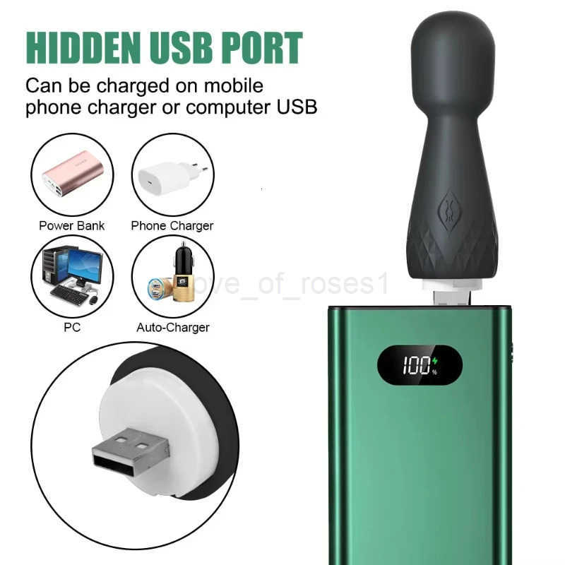 Love God Stick Second Generation Female AV Vibrator Masturbator Charging Variable Frequency Double Headed Vibrator Sex Products Z250719