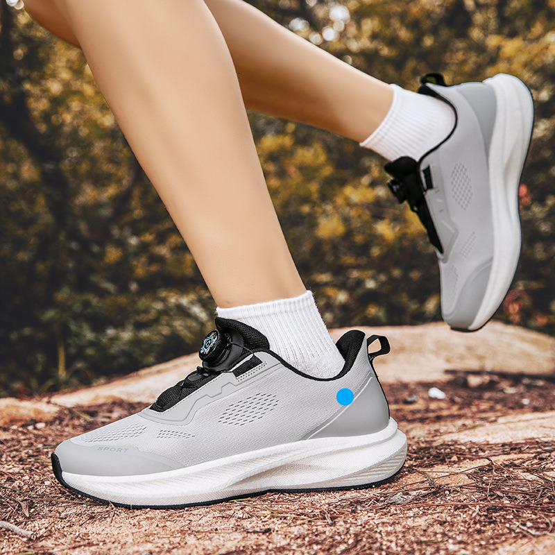 2025 New Black Men's Toe Sneakers, Wide Last Shoes, Soft Sole Shoes for Men