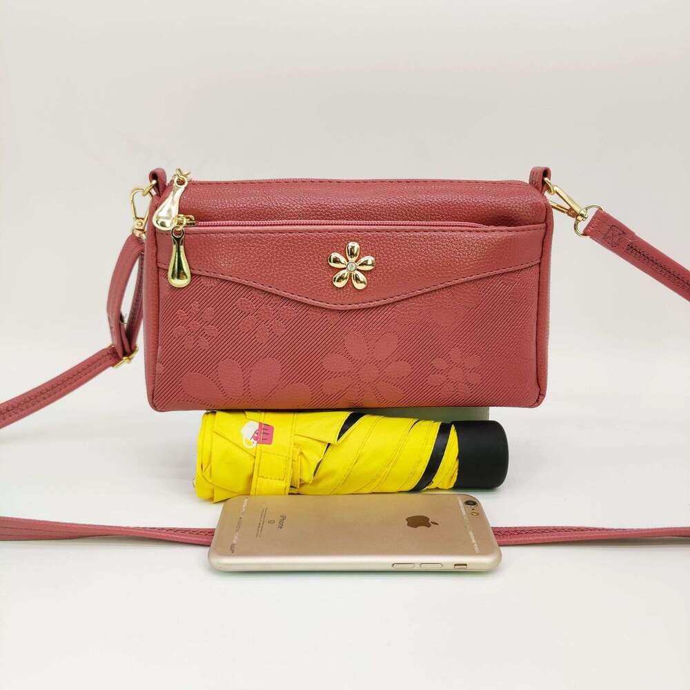 daiouya summer new fashion trend embossed large capacity single shoulder crossbody bag for middleaged and elderly women