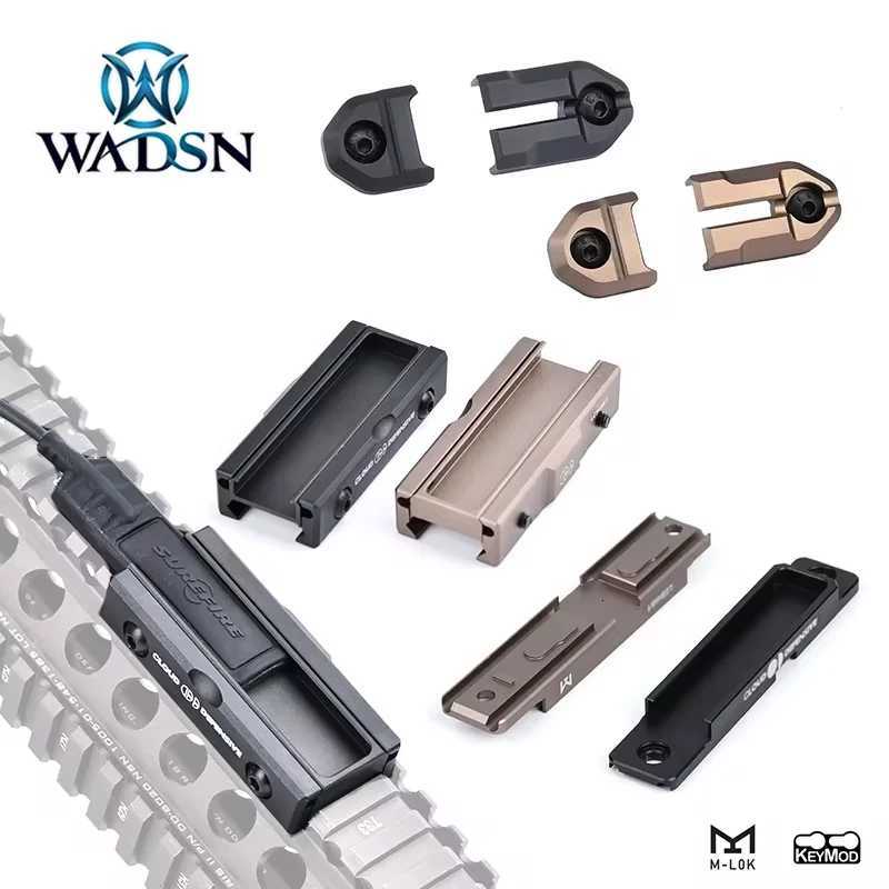 WADSN SF Tactic Scout Flashlight Airsoft Accessories Base for Hunting Weapon Torch Fit 20mm Mlok KeyMod System XJ250718