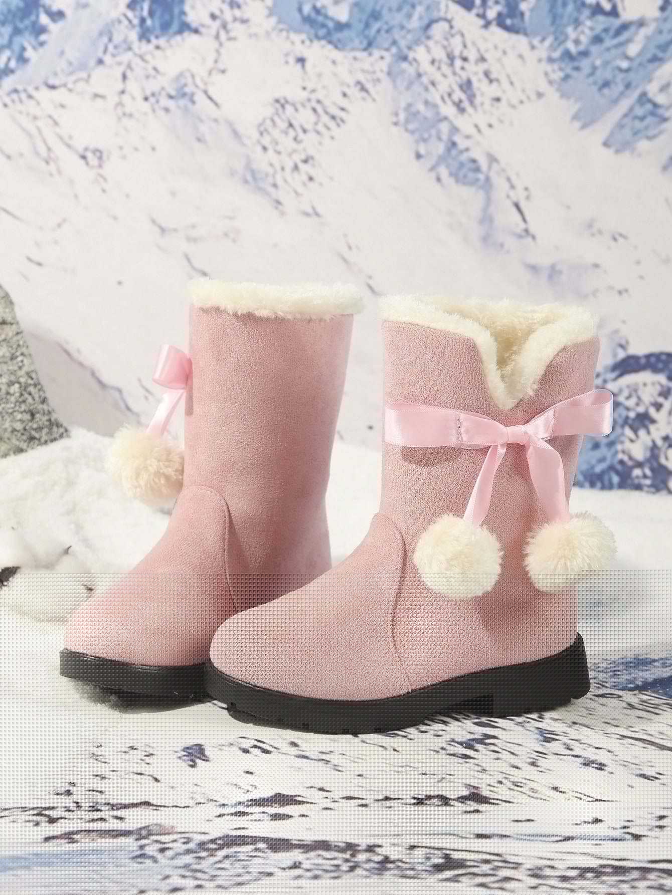 Winter new style thick and warm princess-style snow boots