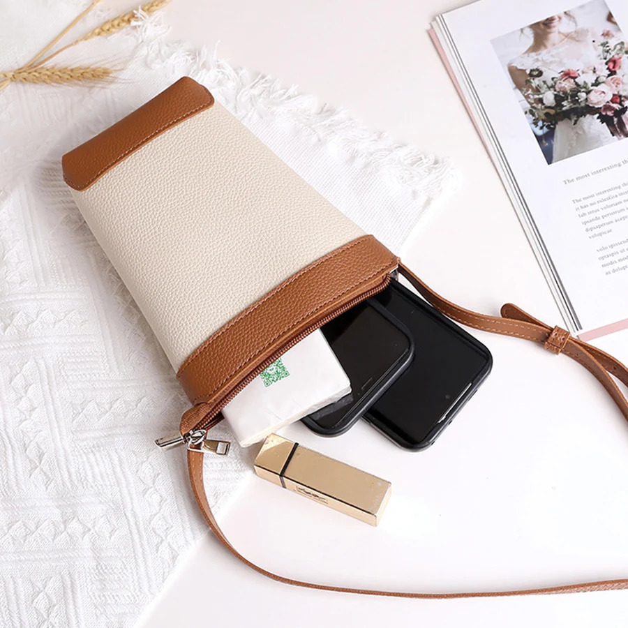 Fashion Women Zip Crossbody Bag Soft PU Leather Mobile Phone Purse Bags Solid Flap Messenger Bag Small Female Shoulder Handbags 250717