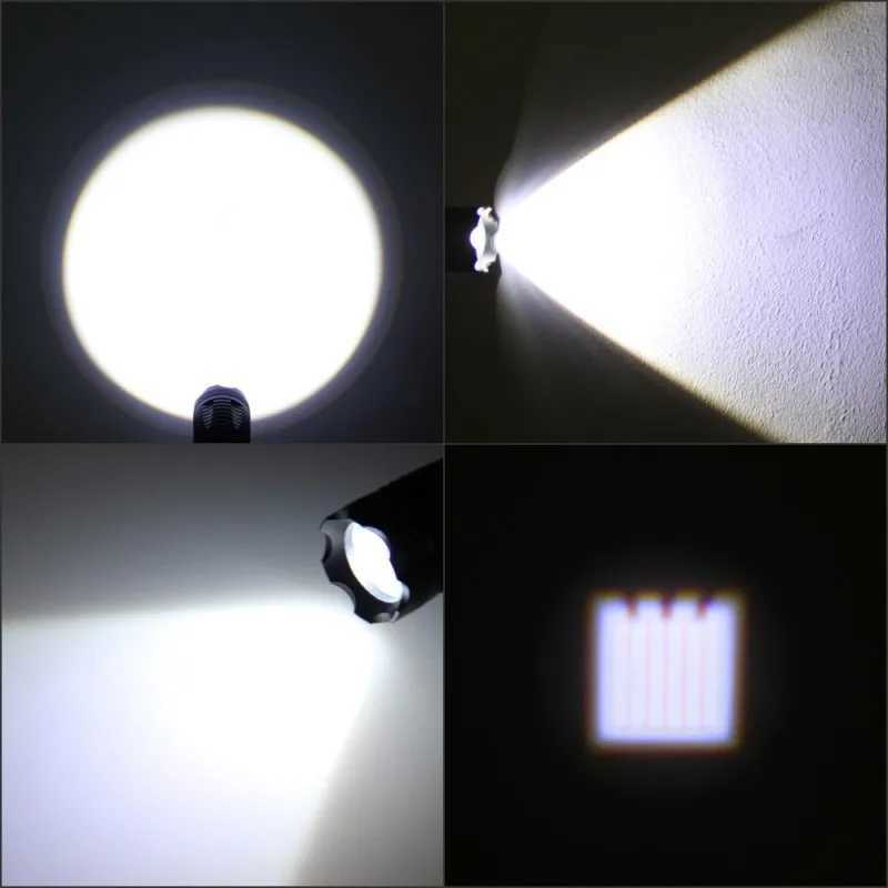 Hunting Flashlight C8s Zoomab White/Red/Green Light Tactical Flashlight D Weapon Gun Light Flashlight 18650 USB Cam LampXJ250718