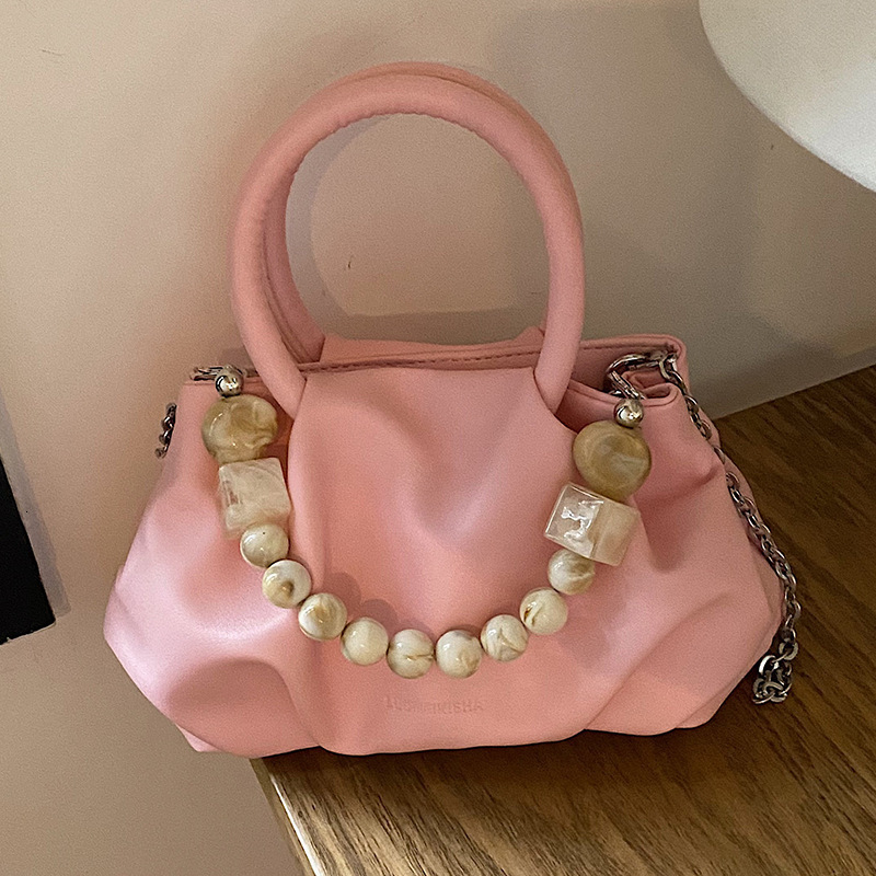 Summer new women's shoulder crossbody bag Summer new women's pleated handbag New designer bag New solid color pleated cloud bag New designer