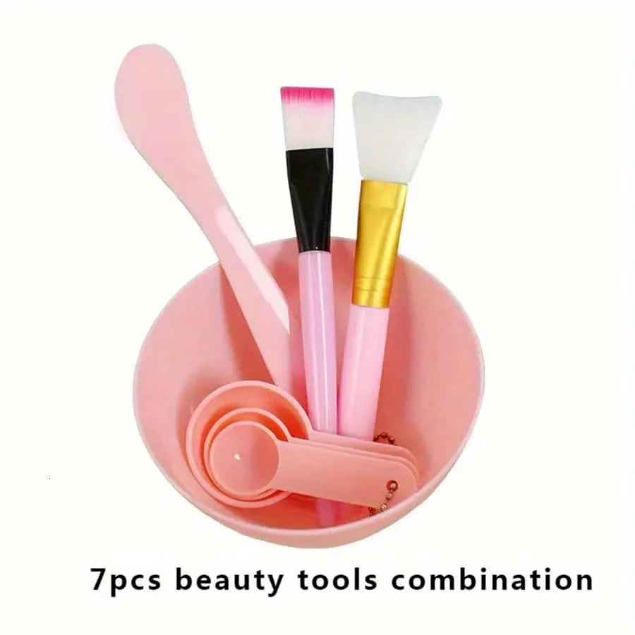 7pcsSet DIY Face Mask Mixing Tools Applicator Spatula Bowl Spoons Applying Masks And Skin Care Products 250716