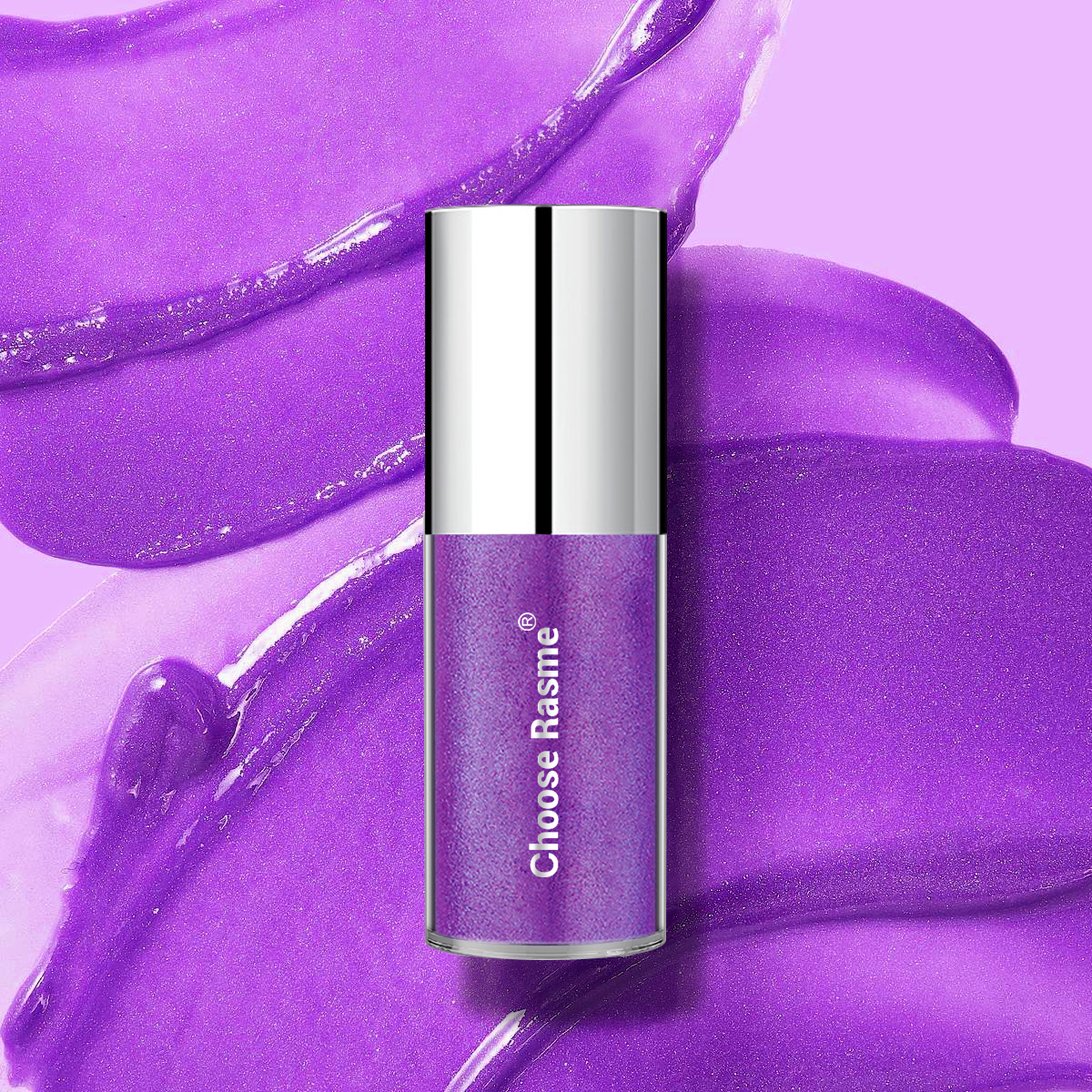 Choose Rasme Glossy Lip Glaze with Pearl Shine - Waterlight Mirror Finish, Moisturizing Plumping Lip Oil with Fine Glitter for Layering