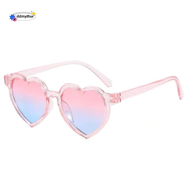 Trendy Heart-Shaped UV400 Kids Sunglasses, Candy Color Children Shades for Baby Eyewear Toddler Boys Girls Sun Glasses ddmythur Z260305