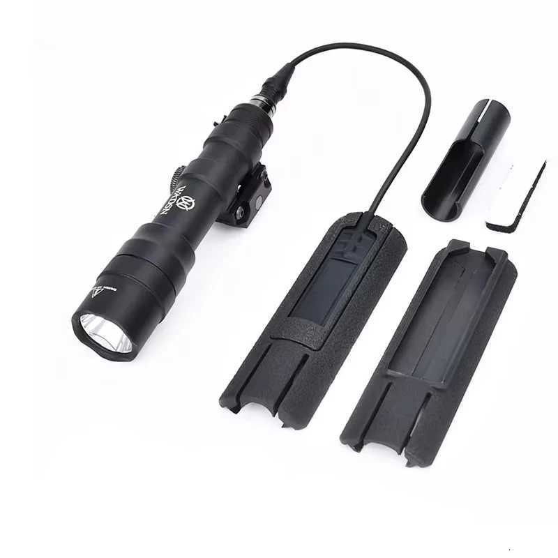 Tactical PEQ M600DF Set Red Green Blue IR Light peq15 LA5C Flashlight 1400 lumens White Light Metal Tail Card Slot Fits 20mm RailXJ250718