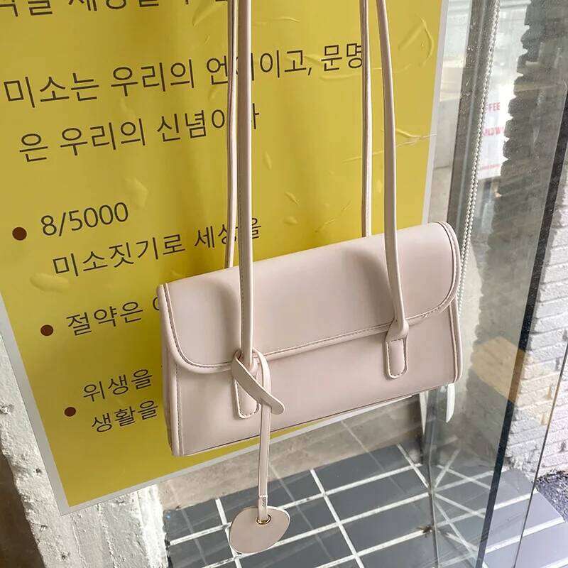 Designer Bag Fashion Women Shoulder Bags 2024 Summer Simple Female Handbags PU Leather Tassel Underarm Bag Casual Ladies Tote White