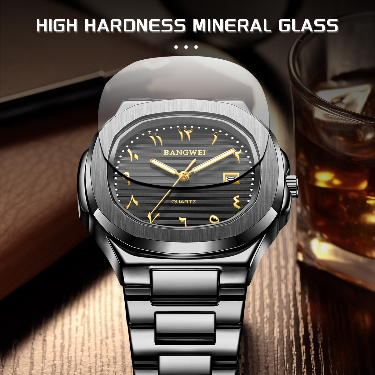 LIGE Men's Watch Fashion Sports Watch Stainless steel strap exquisite suit watches and fashion business watches 30m waterproof watches holiday gi