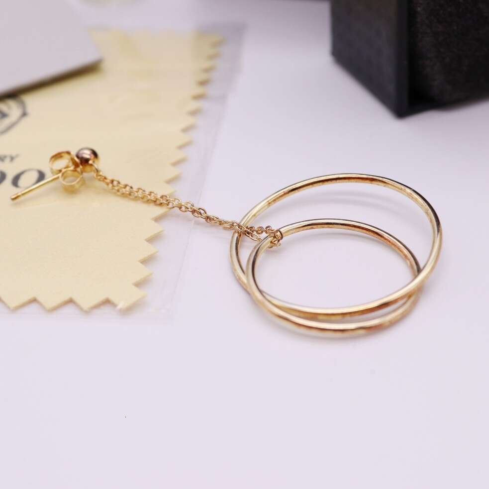 New Accessories Trendy Simple Circle Women Stainless Steel Earrings Ear Jewelry