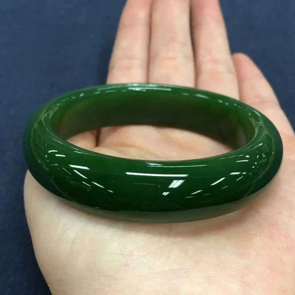Green Real Jade Rings er Women Men Emerald Natural Jewelry Carved Amulet Fashion Gemstone Burmese Jadeite Charms 250716