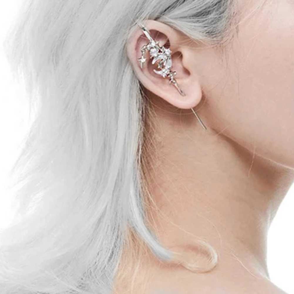 Fashion Charming Ear Jewelry Delicate Moon Ear Hook Piercing Earring Hooks For Women Wedding Birthday Daily Jewelry Accessories XJ250718
