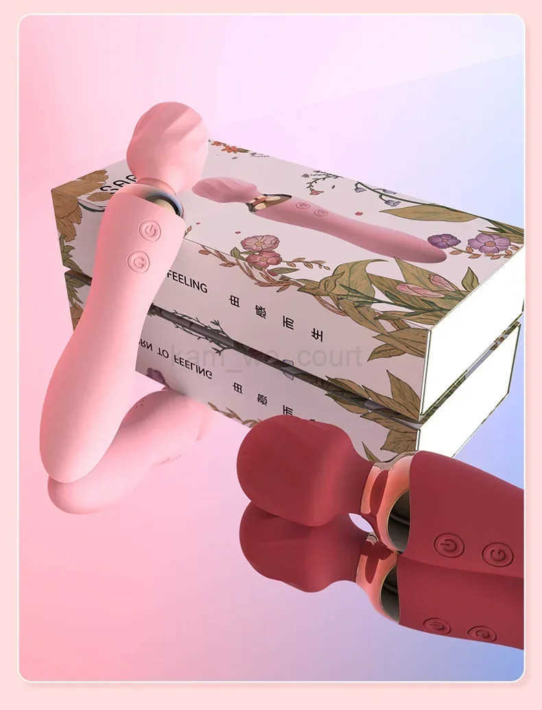 New Fun Experience Tongue Licking Electric Female Studio with the Same AV Bar Charging Flu Vibrator Masturbation Massage Supplies M250719