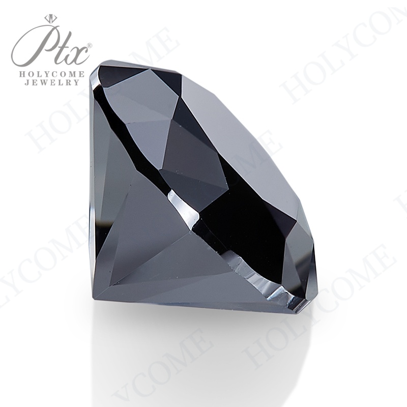 Moissanite Stone Oval Cut Black Color VVS1 Lab Created Pass Diamond Tester Moissanite Gemstone Beads for DIY Jewelry Making with GRA Certificate