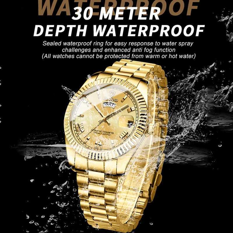 BINBOND Luxury Sport Wrist Watch For Man Waterproof Luminous Date Men Watch Quartz Stainless Steel Mens Watches Male Reloj W250718