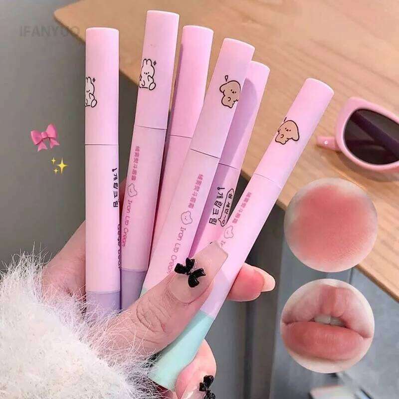 Iron Cream with Cushion Applicator Veet Matte Nude Lip d Creamy Moisturizing Soft Mist Powder Liquid Lipstick Blush Tint X250719