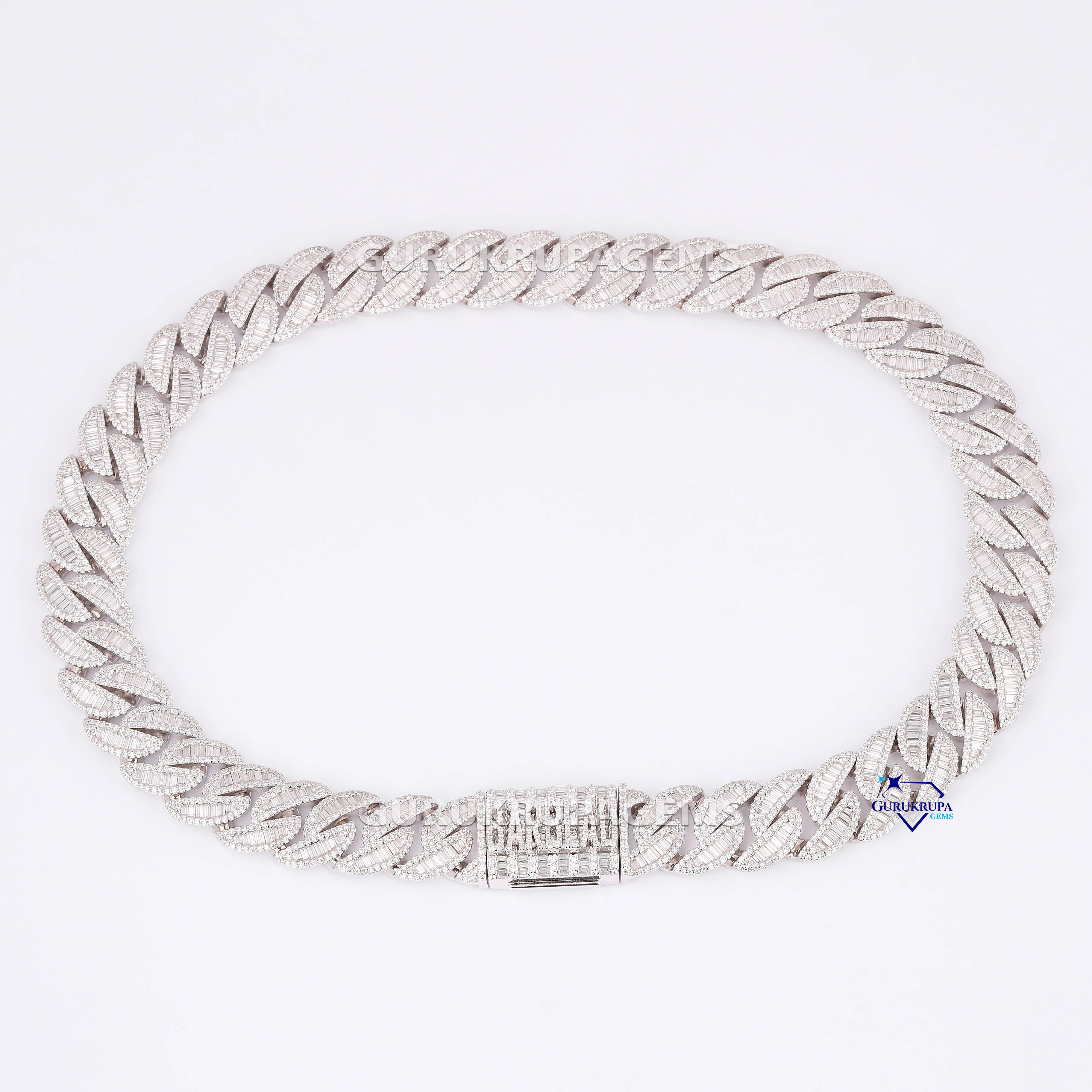 Hip Hop High Quality Heavy 925 Sterling Silver 20 MM Moissanite Diamond Cuban Link Chain for Mens Necklaces