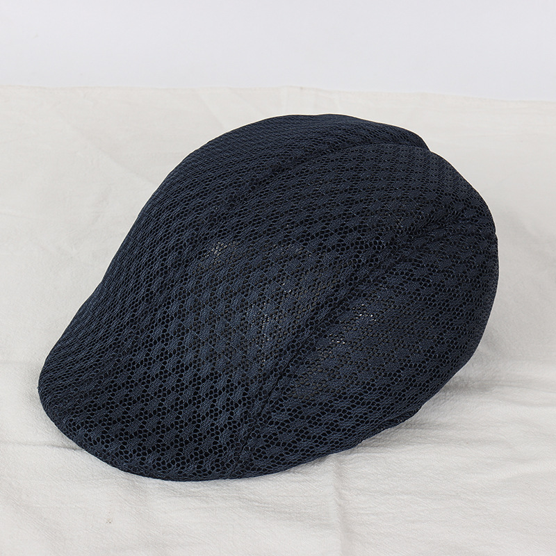 Spot supply: Plum blossom mesh duckbill hat, summer outdoor sun shading old man hat, mesh hat, middle-aged and elderly