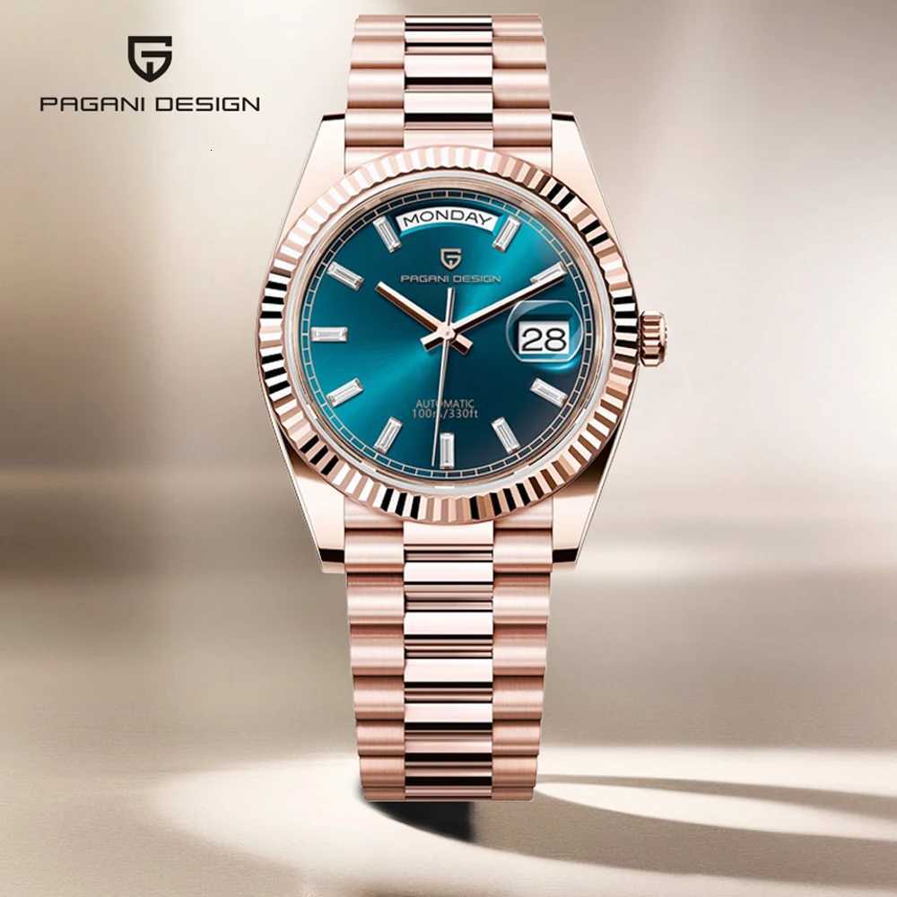 36 Mens Watches Rose Gold Luxury Automatic Watch For Men Mechanical Wristwatches Sapphire Mirror Clock Gift Man W250718