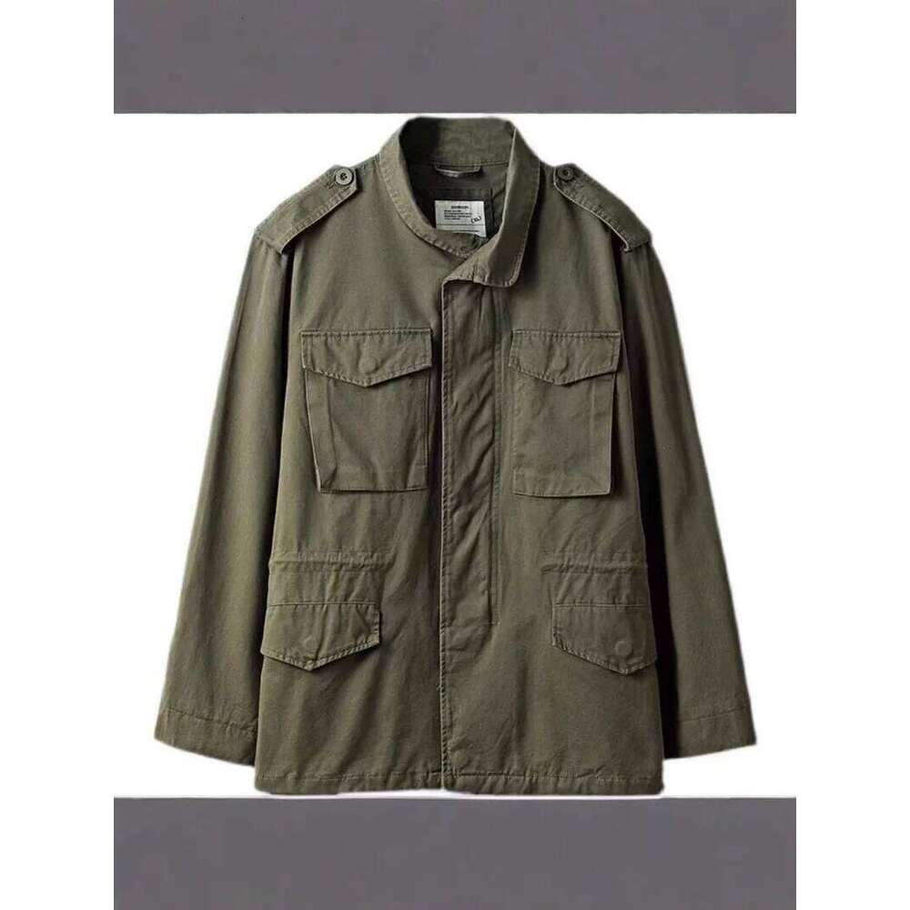 Upgraded American Heavy-Duty Retro Workwear Men's Long-Sleeved Loose Jacket