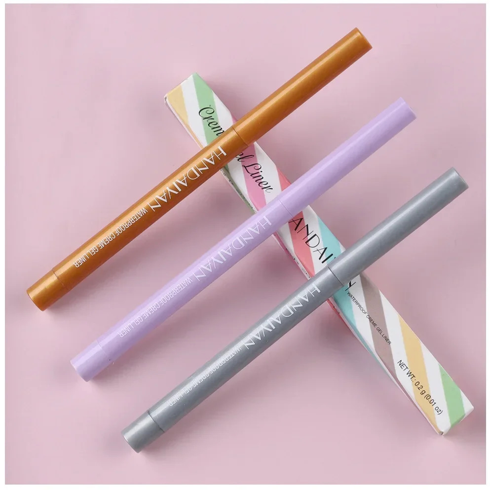 Matte Colorful Eye Liner Pen Cream 20 Colors Eyeliner Gel Pencils Option Easy To Wear Make Up Cosmetics White Yellow Blue Purple 250717