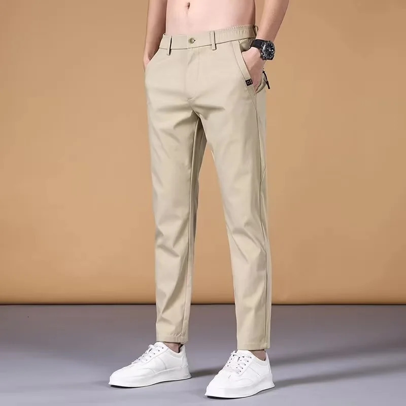 Fashion Mens Pants Summer Suit Pants Casual Korean Mens Pants Joggers Men Streetwear Casual Sports Pants 250717