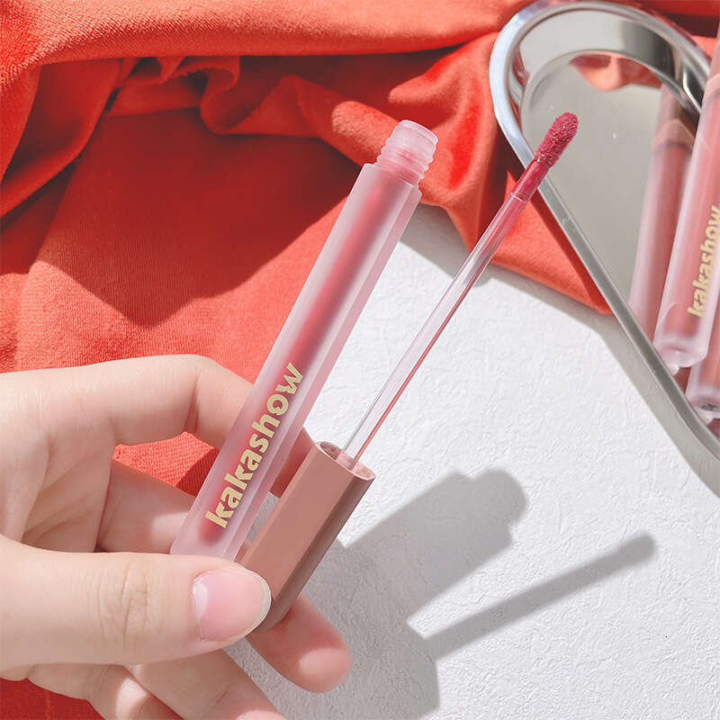 Kakashow Pink Satin Glaze Velvet Matte Whitening Lipstick Not Easy Stick To The Cup Color Lip Mud Cosmetics X250717