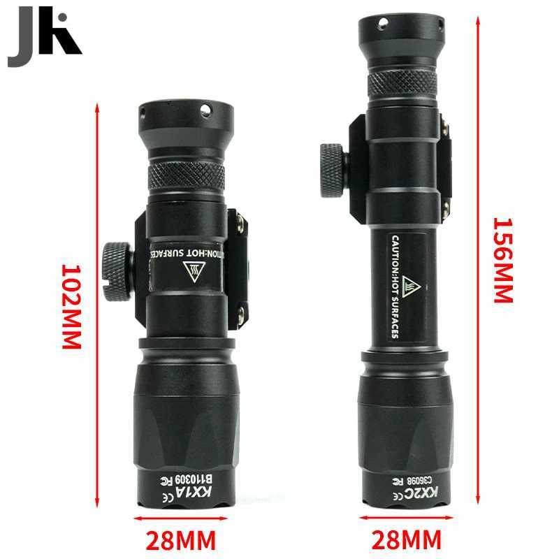 Tactical Gear SF M300B M300C M600B M600C Airsoft Flashlight Rif Hunting Weapon Scout Light PEQ15 Indicator Fits 20mm RailXJ250718