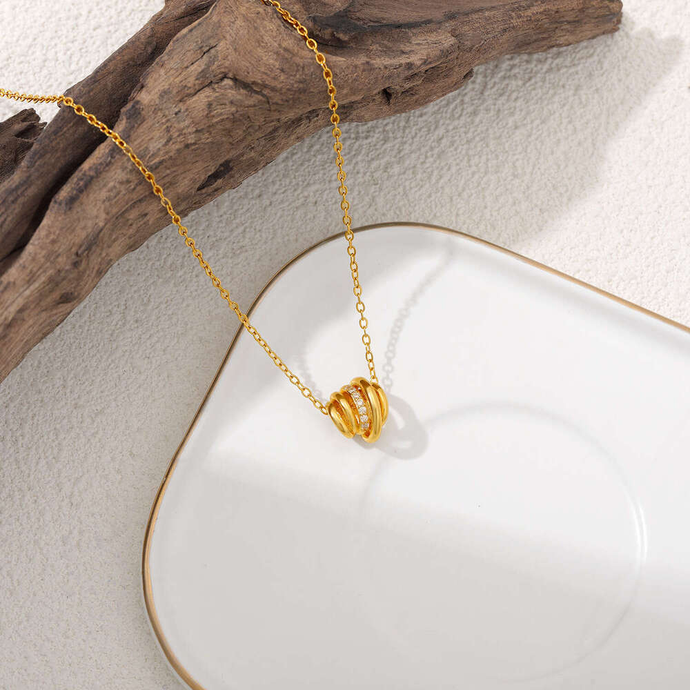 Geometric Irregular Micro Pave Zircon Necklace Niche Design Sense Light Temperament Versatile Clavicle Chain