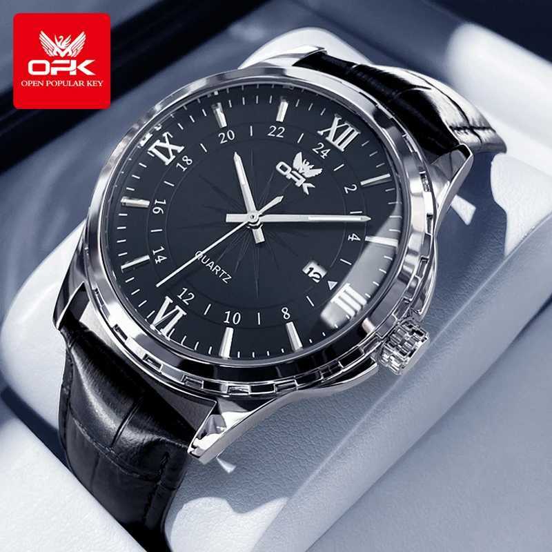 OPK Brand Steel Belt Dual Calendar Mens Quartz Watch 6003 W250718