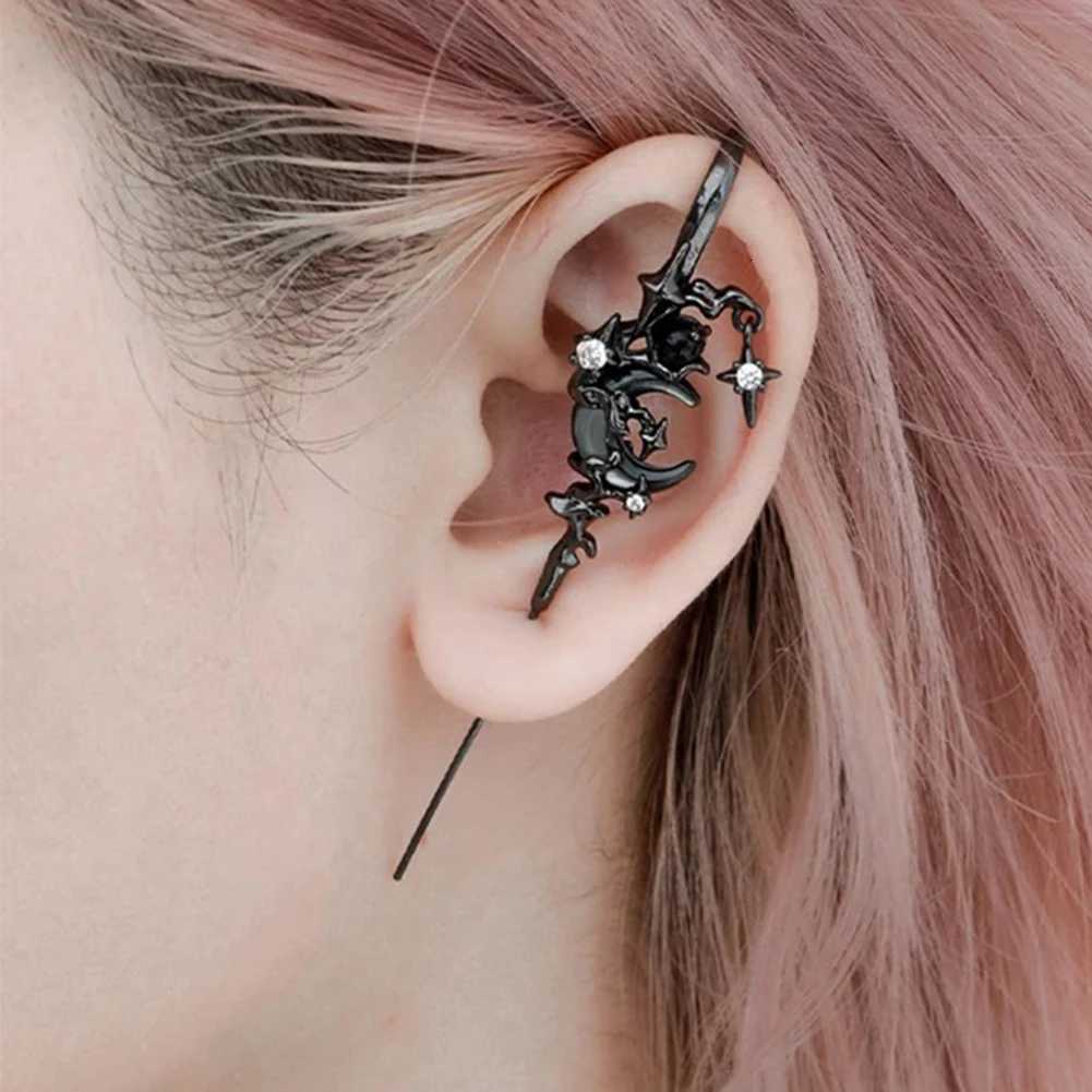 Fashion Charming Ear Jewelry Delicate Moon Ear Hook Piercing Earring Hooks For Women Wedding Birthday Daily Jewelry Accessories XJ250718