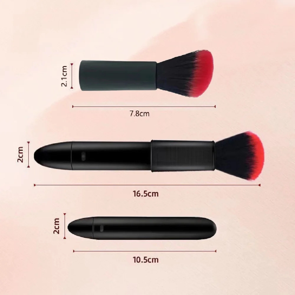 1 PC Electric Detachable Makeup Brush For Loose Powder Bristle Brush Blush Brush Soft Bristles 10 Gears Vibration Brush Tools 250716