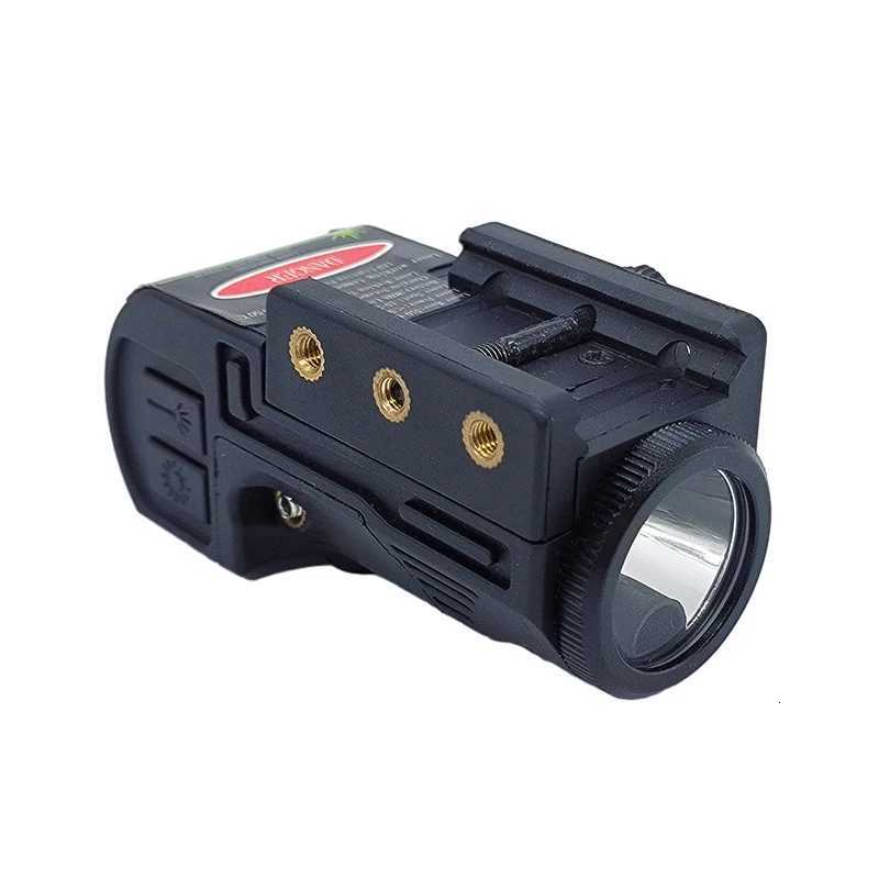 Tactical Flashlight Laser D Combo 400 Lumens Red/Green/Blue Rechargeable Richfir Flashlight 20mm Picatinny Rail XJ250718