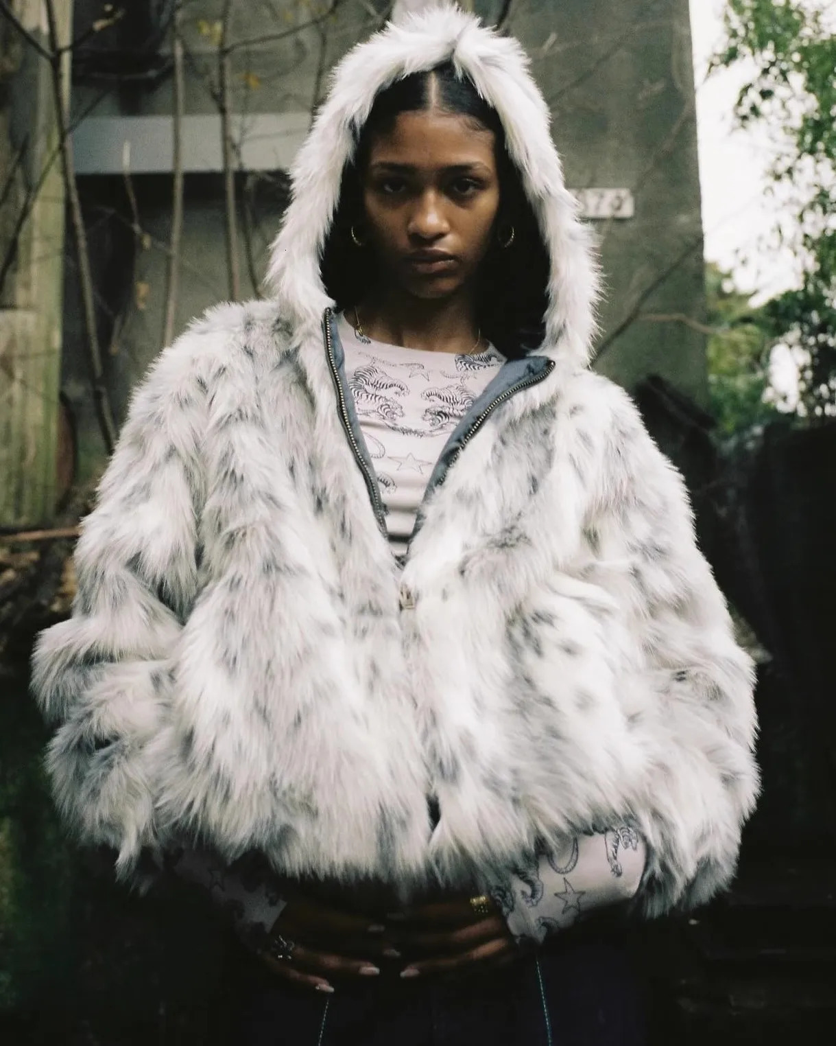 Mauroicardi Winter Cool Handsome Colorful Thick Warm Hairy Faux Fur Coat Men with Hood Clothes Fluffy Jacket 250715