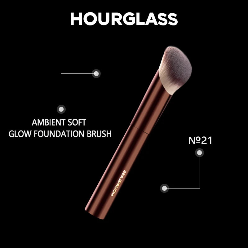 Hourglass Makeup Brush No21 Ambient Soft Glow Foundation Fiber Hair Fashion n Single Face 250714