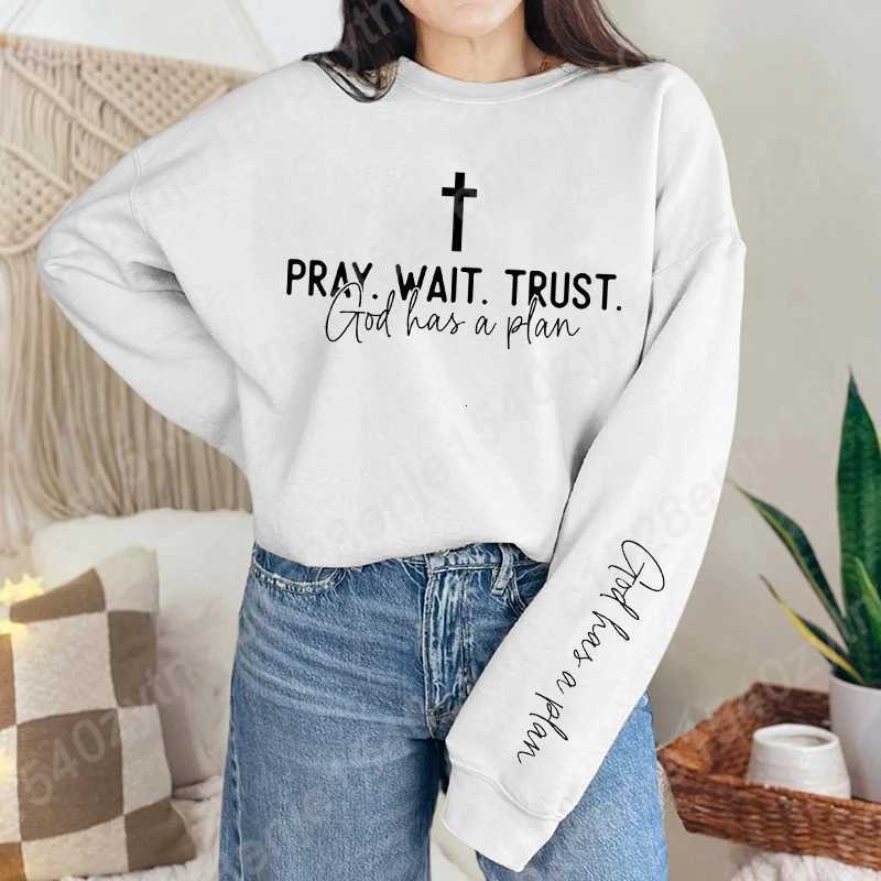 Uplifting Christian Quote Crewneck Sweatshirt Long Sleeve Womens Fashion Oversized Sweatshirts Inspirational Print Pullovers Z250719